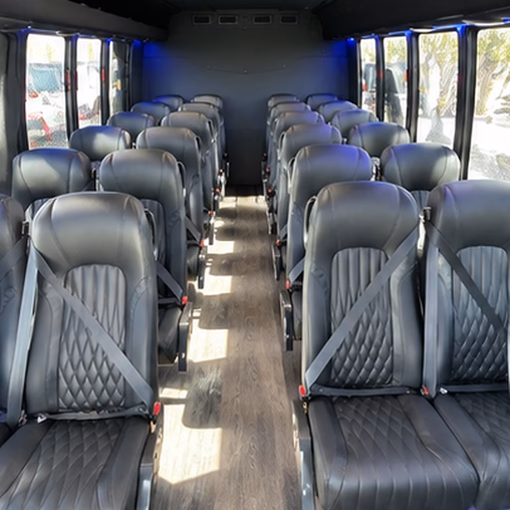 odessa 28 passenger minibus interior